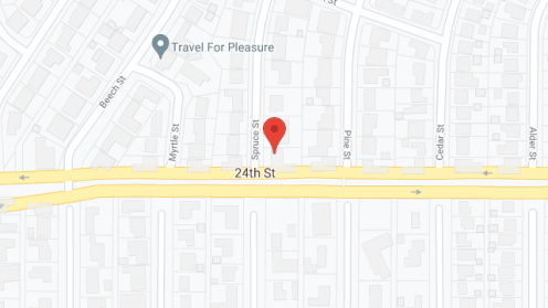 Map of the neighborhood around Spruce Gardens