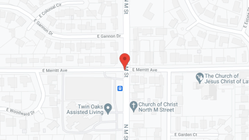 Map of the neighborhood around Twin Oaks Assisted Living Ctr