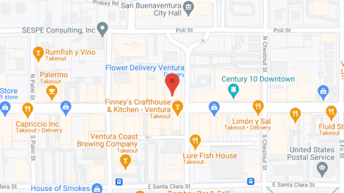 Map of the neighborhood around Ventura Inn