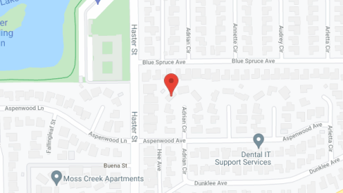 Map of the neighborhood around F and G Elias Home