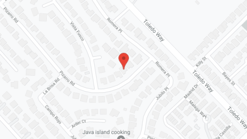 Map of the neighborhood around Casa Romantica