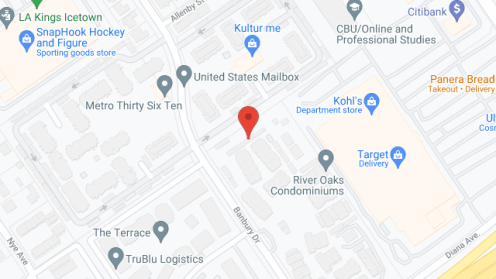 Map of the neighborhood around River Oaks Apartments