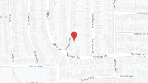 Map of the neighborhood around Elvado Way Board and Care