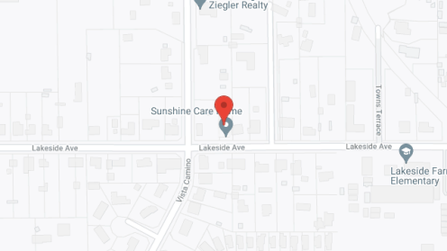 Map of the neighborhood around Sunshine Care Home