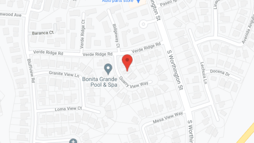 Map of the neighborhood around Paris Board and Care