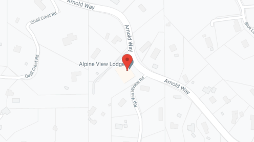 Map of the neighborhood around Alpine View Lodge