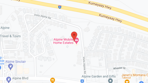 Map of the neighborhood around Alpine Mobile Home Estates