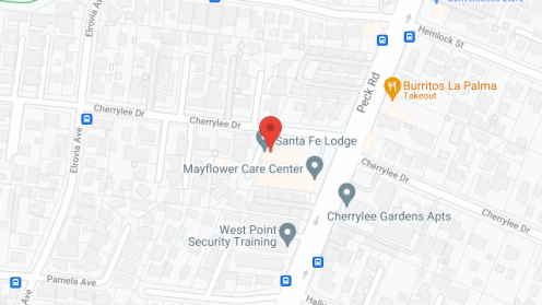 Map of the neighborhood around Cherrylee Lodge Sanitarium