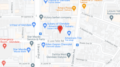 Map of the neighborhood around Los Feliz Gardens