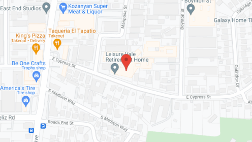 Map of the neighborhood around Leisure Vale Assisted Living