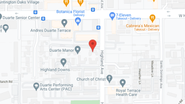 Duarte Manor in google map