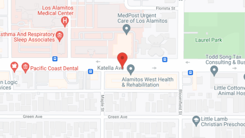 Map of the neighborhood around Alamitos West