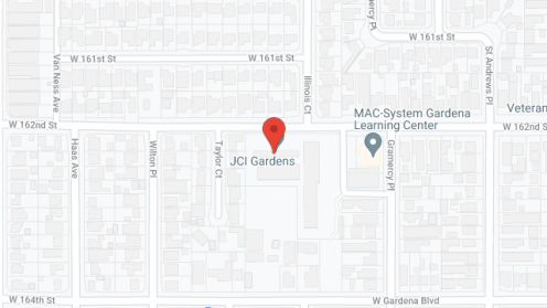 Map of the neighborhood around JCI Gardens