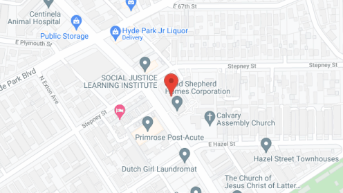 Map of the neighborhood around Good Shepherd Homes II