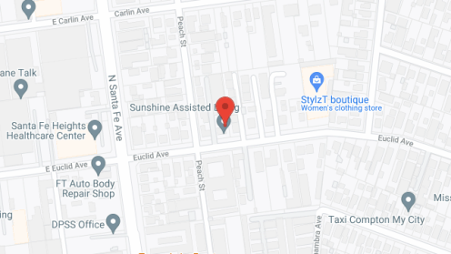 Map of the neighborhood around Light Star Adult Care Rsdnc