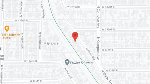 Map of the neighborhood around Jackson Board and Care