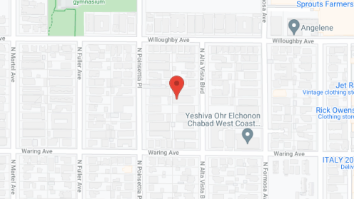 Map of the neighborhood around Alta Vista Gardens