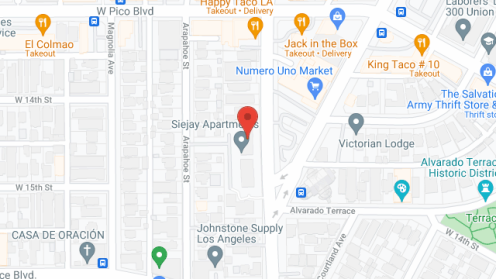 Map of the neighborhood around Siejay Apartments