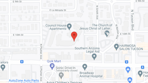 Map of the neighborhood around Council House Apartments