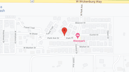 Map of the neighborhood around Westpark