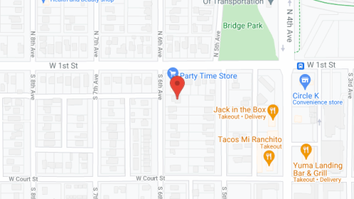 Map of the neighborhood around Huett's Rest Home