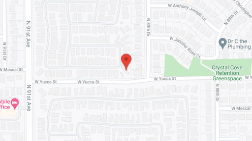 Map of the neighborhood around Casa Del Sol Resorts