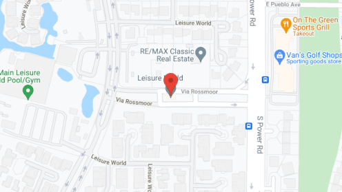 Map of the neighborhood around Leisure World Realty