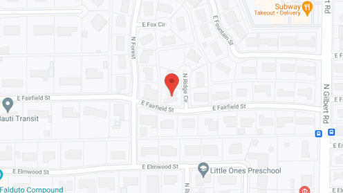 Map of the neighborhood around Asela's Care Home - Mesa