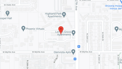 Map of the neighborhood around Lemon Grove Apartments