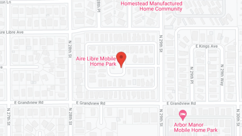 Map of the neighborhood around Aire Libre Mobile Home Park