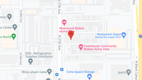 Map of the neighborhood around Townhouse Mobile Home Park