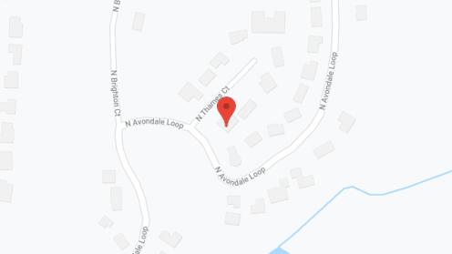 Map of the neighborhood around Avondale House
