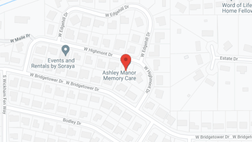Map of the neighborhood around Ashley Manor - Highmont