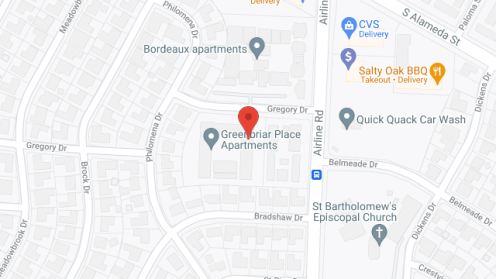 Map of the neighborhood around Greenbriar Apartments