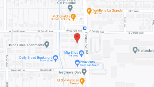 Map of the neighborhood around Union Pines Apartments