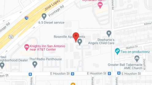 Map of the neighborhood around Roseville Apartments