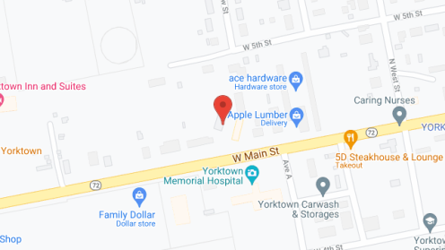 Map of the neighborhood around Our House Yorkton