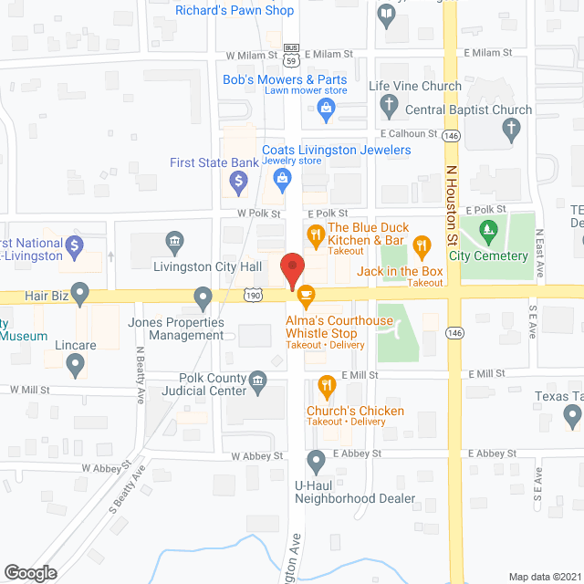 Burmont Nursing Ctr in google map