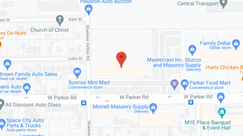 Map of the neighborhood around Caraday of Houston