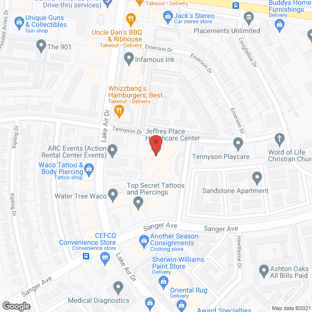 Jeffrey Place Healthcare in google map