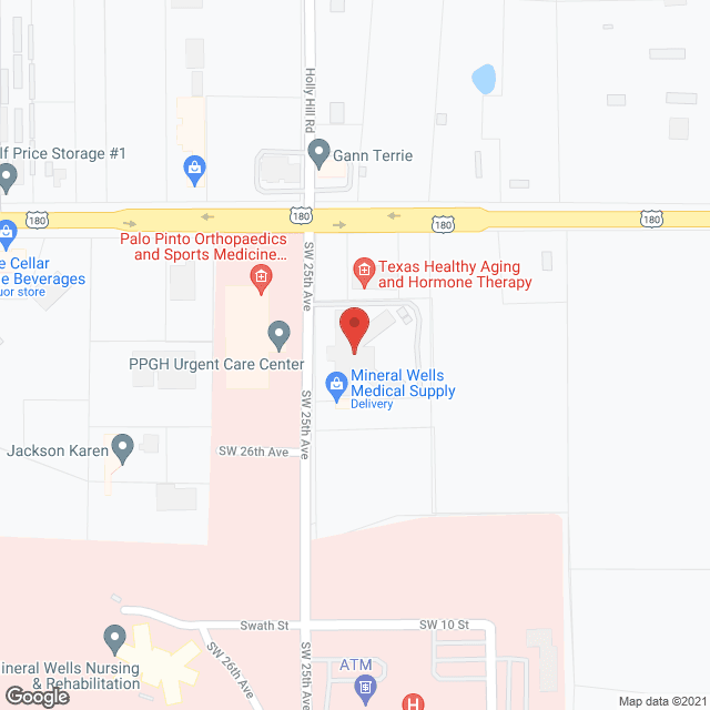 Palo Pinto Nursing Ctr in google map
