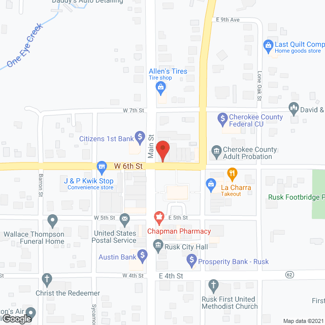 Rusk Nursing Home in google map