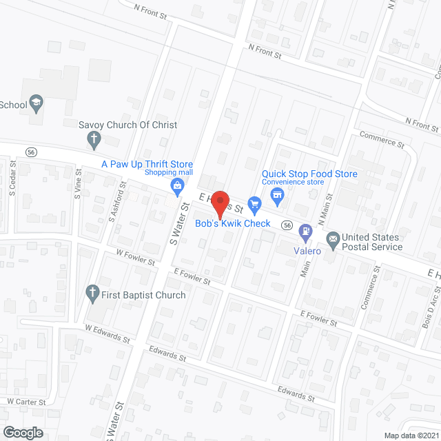 Mullican Care Ctr in google map