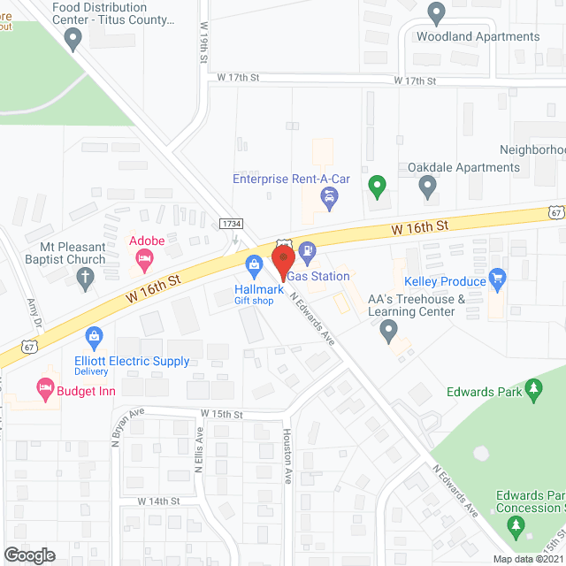 Mt Pleasant Assisted Living in google map