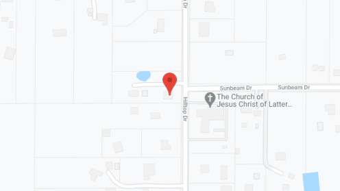 Map of the neighborhood around Hilltop House