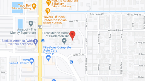 Map of the neighborhood around Presbyterian Villas-Bradenton
