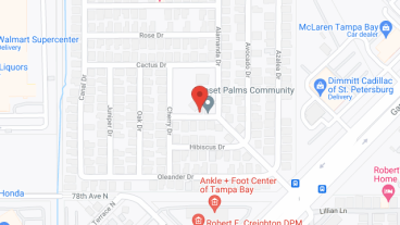 Sunset Palms Community in google map