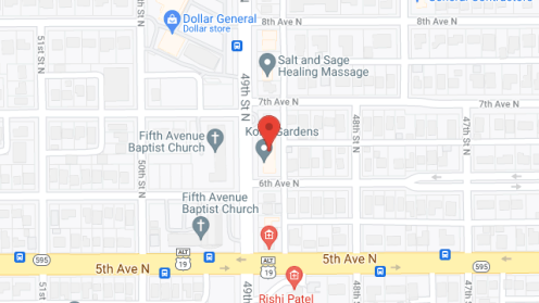 Map of the neighborhood around Green Bench