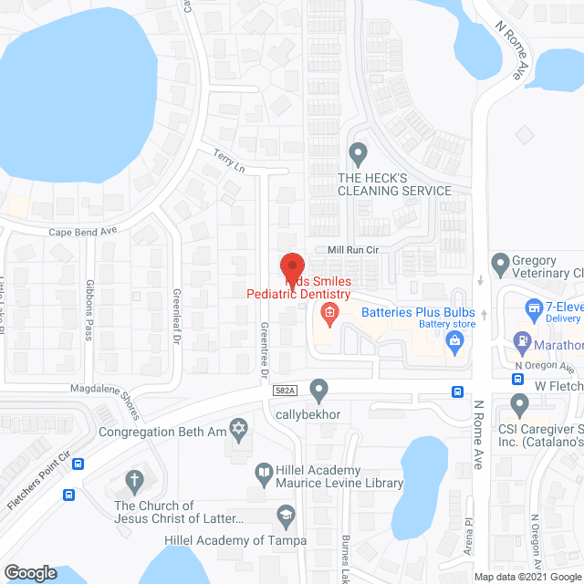 Eldercare Adult Living in google map