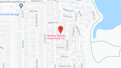 Map of the neighborhood around Winters Mobile Home Park